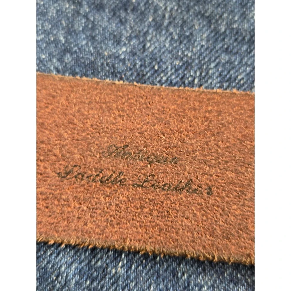 Smith + Rogue Italian Saddle Leather Belt - Brown Men's Size 44 - 1.5in Wide
